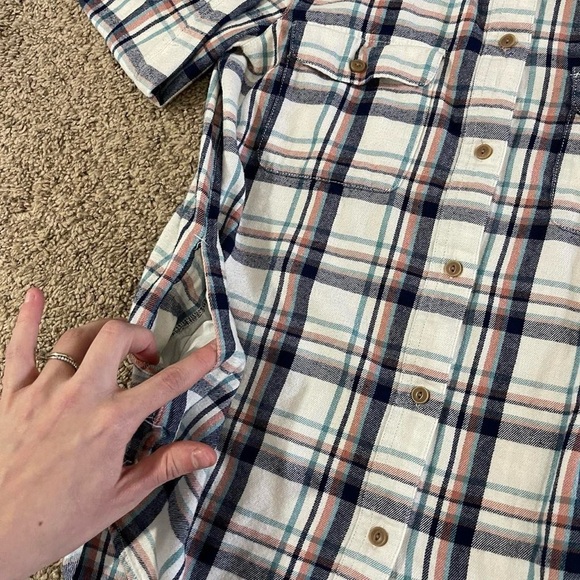 Madewell Women’s Flannel Shirt Plaid Button Front Long Sleeve Pockets - Picture 8 of 8